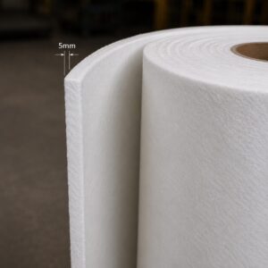 Espesor de 5 mm del Papel Cerámico para 1260 °C de Alto Desempeño