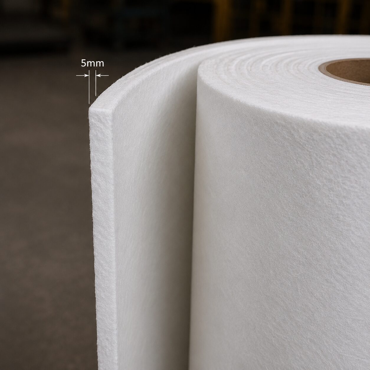 Espesor de 5 mm del Papel Cerámico para 1260 °C de Alto Desempeño